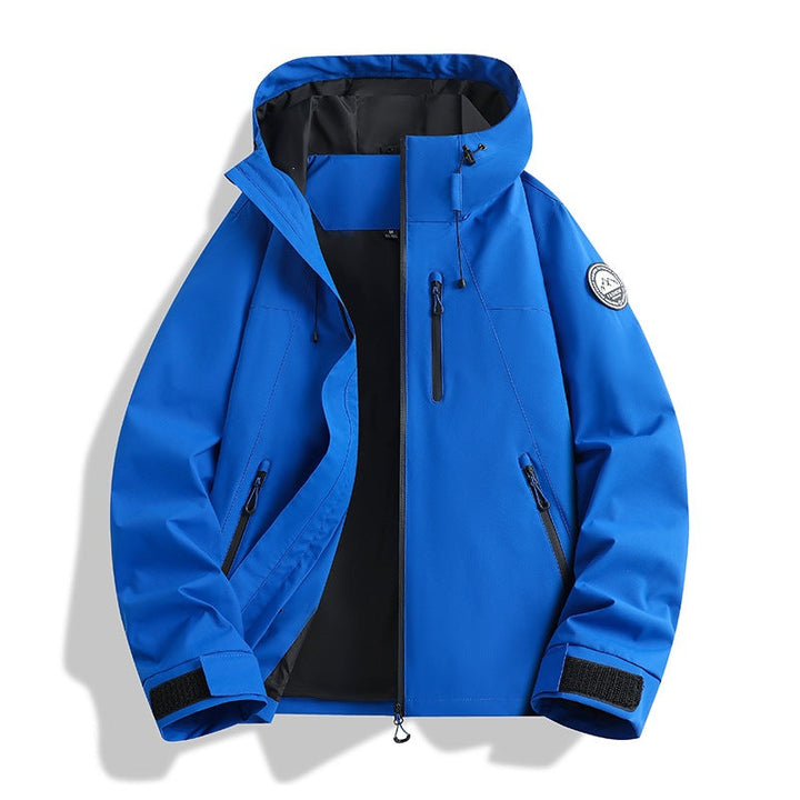 Herr Three-Piece Softshell Frilufts Jacka med Avtagbar Fleecefoder och Huva