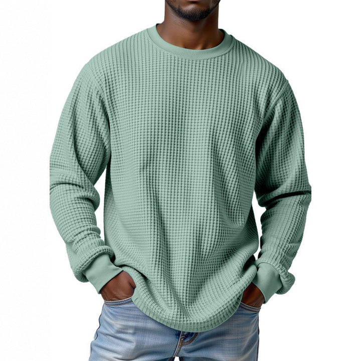 Herr Urban Pullover med Waffle Structure