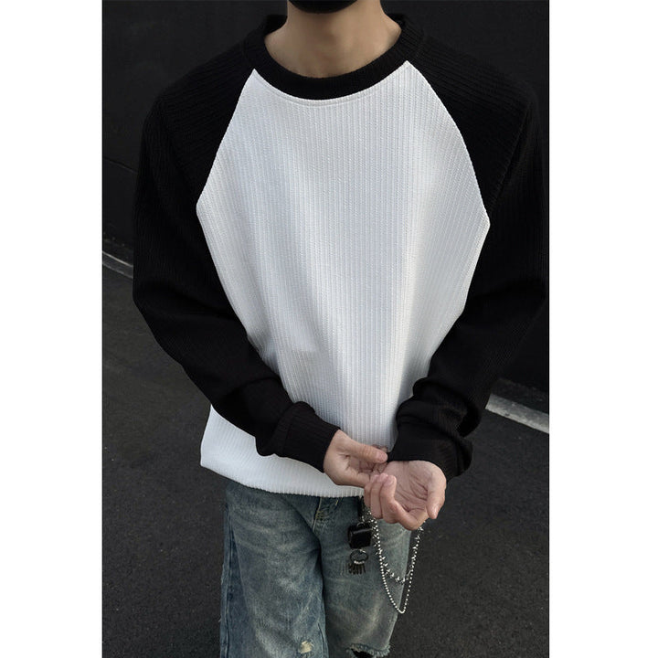 Herr Sportig Raglan Tröja med Structure