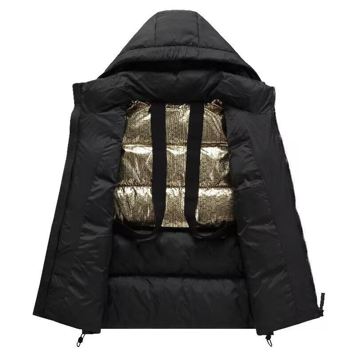 Unisex funktionell parka med reflective thermo foder och carrying straps