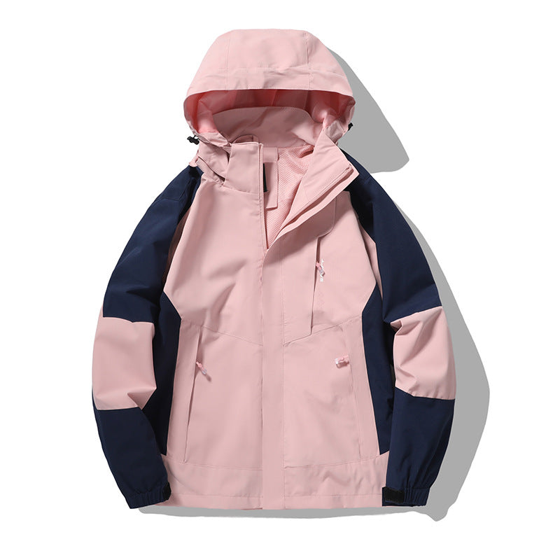 Herr Nano Wind och Water-Resistant Outdoor Luvtröja Jacka med Ventilation Mesh, Adjustable Huva och Concealed Fram Lock