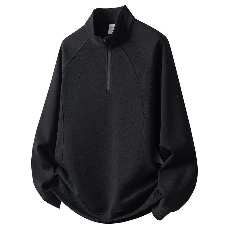 Herr Sport Fleece Pullover med Dragkedja