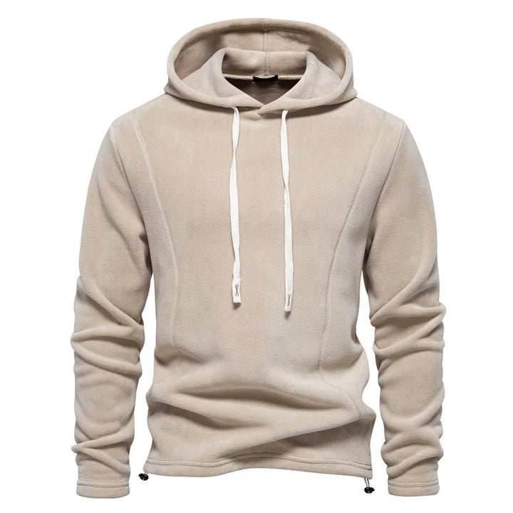 Herr Lätt Fleece Pullover med Kort Dragkedja och Ståkrage