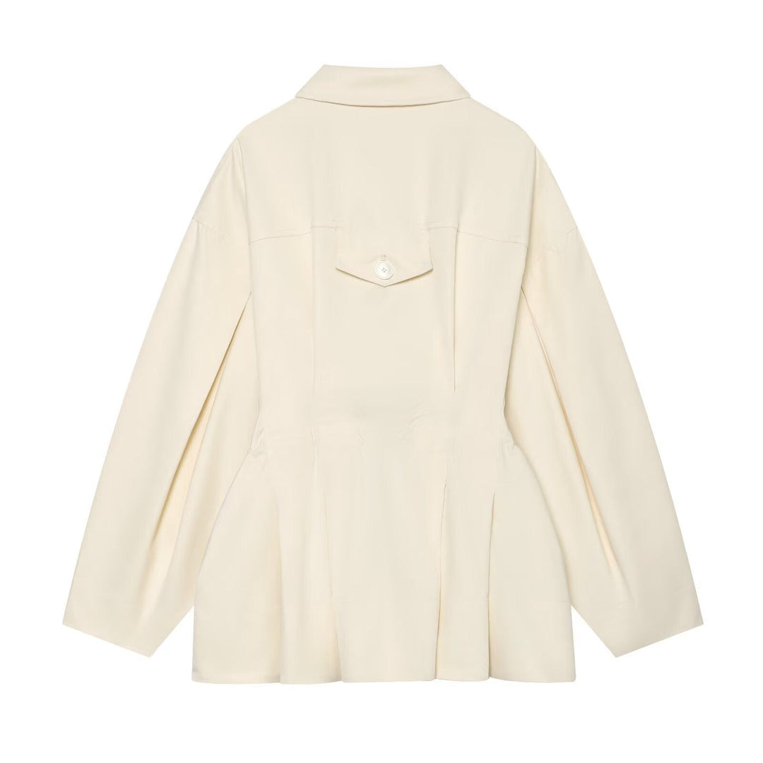 Dam Oversize Utilityjacka med Stora Lock Fickor och Drawstring
