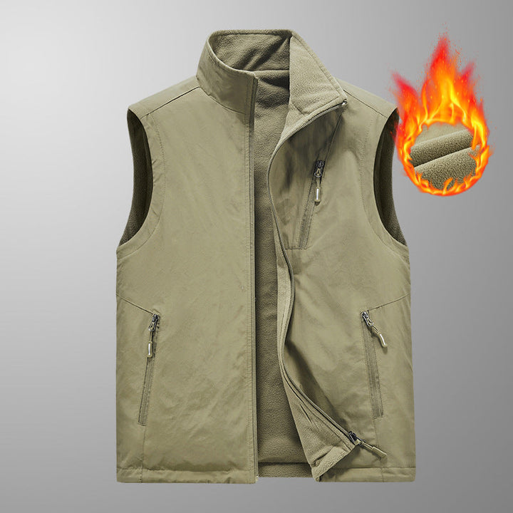 Herr Värmande Fleece Väst