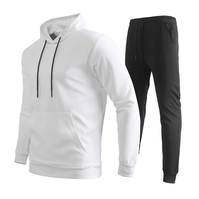 Herr Sportig Luvtröja och Jogging Byxor Set