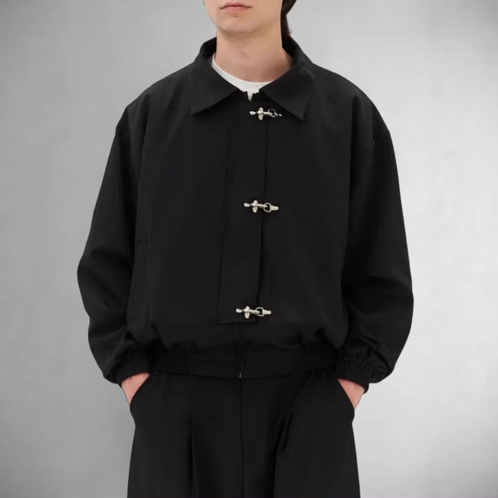 Dam Fashion kort jacka med spännestängning