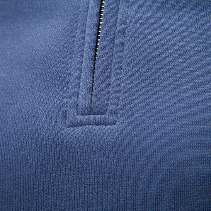 Herr Troyer Fleece Pullover med Ståkrage och Halv Dragkedja