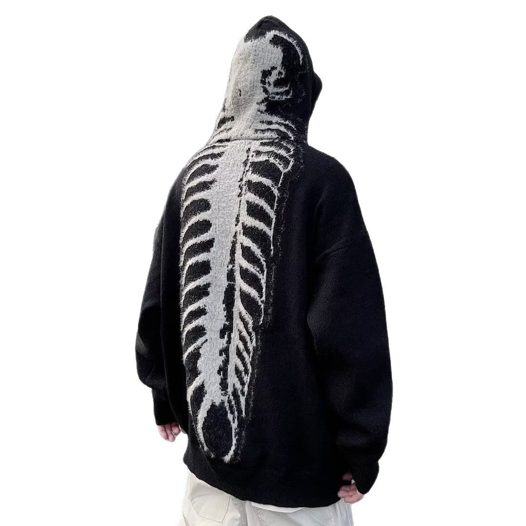 Herr Luvtröja med Unique Back Tryck