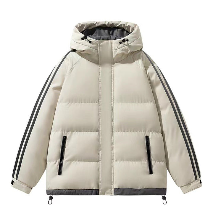 Dam Snygg Vinterjacka med Huva och Quiltad Design