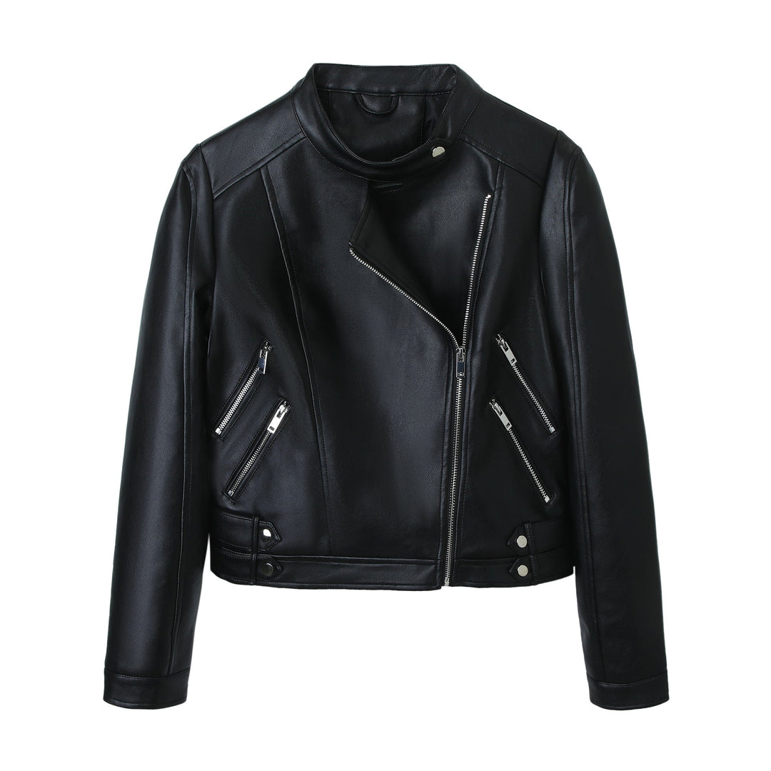 Dam Läder Jacka