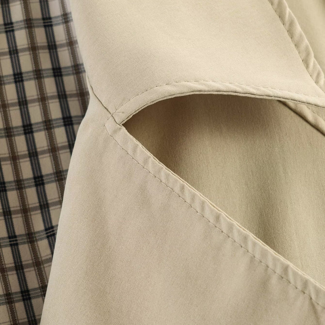 Dam Kort Trenchcoat med Drawstring Waist