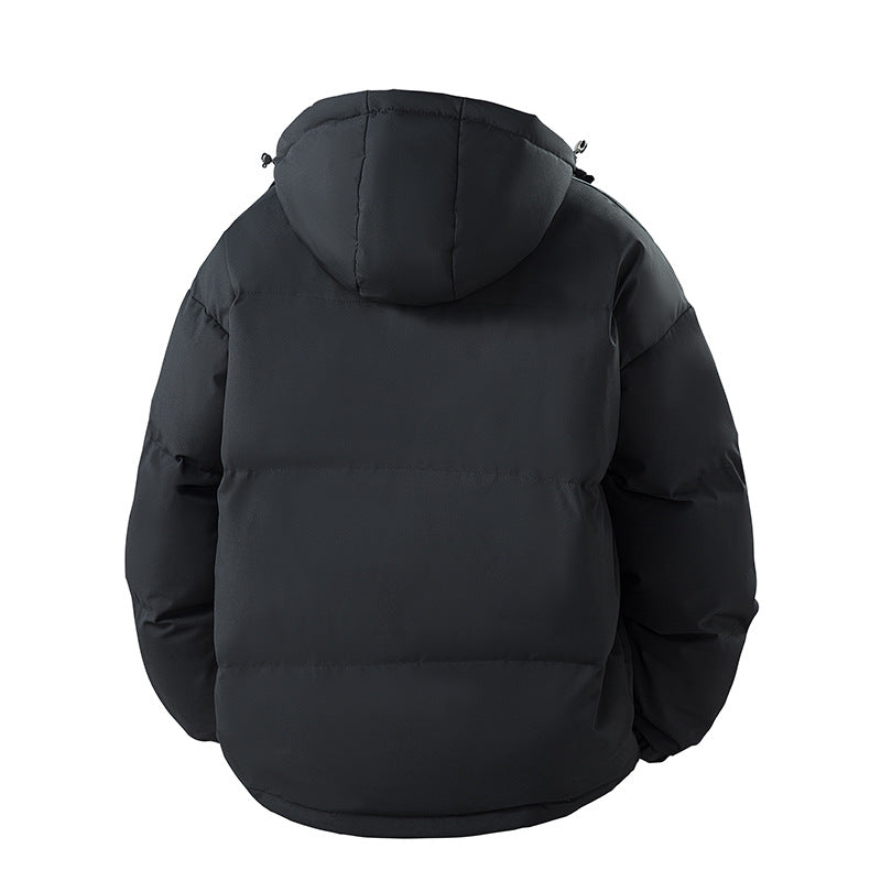 Herr Quiltad Jacka med Huva med Termisk Foder och Vadderad Insulation Drune