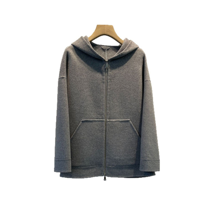 Stilren fleece-lined med dragkedja jacka för Dam