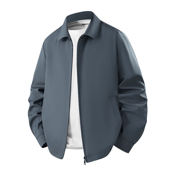 Herr Lätt Blousonjacke i Harrington-Stil med Dold Dragkedja och Eingrifftaschen