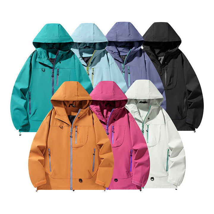 Herr Nano Vattentät Softshell Jacka med Huva med Welded Sömmar, Concealed Bröstficka, och Adjustable Fåll