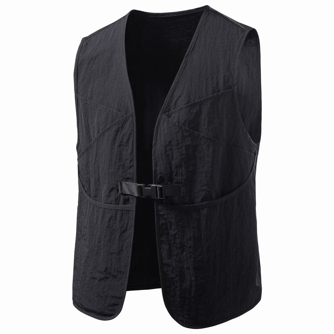 Herr Multifunktionell Funktion Väst med Justerbar Push Buckle och Lätt Ripstop Look