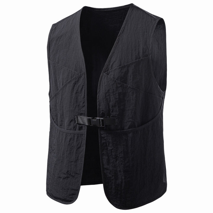 Herr Multifunktionell Funktion Väst med Justerbar Push Buckle och Lätt Ripstop Look