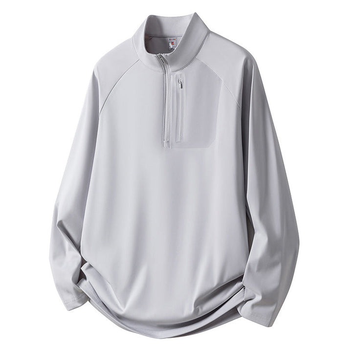 Herr Sport Fleece Pullover med Dragkedja