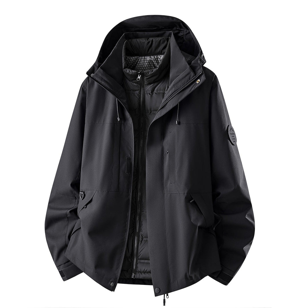 Dam Multifunctional Outdoorjacka med Avtagbar Quiltad Inner Jacka