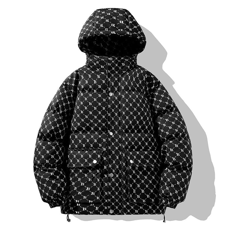 Herr Vadderad Parka med Termisk Isolering Vattenavvisande Surface och Multifunctional Fickor