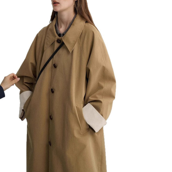 Dam oversize stad trenchcoat