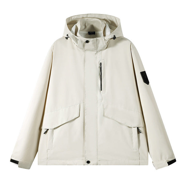 Unisex Funktionell Outdoorjacka med Praktisk Fickor