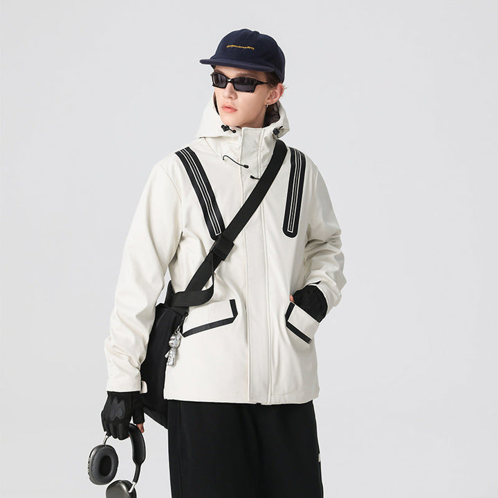 Herr Teknisk Softshell Parkas med Huva, Taped Sömmar och Coated Inlägg