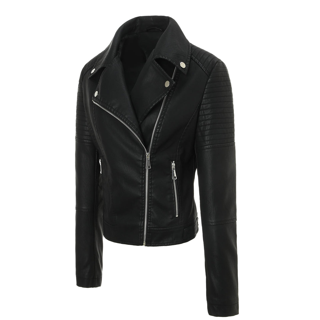 Dam Bikerjacka med Quiltad Design