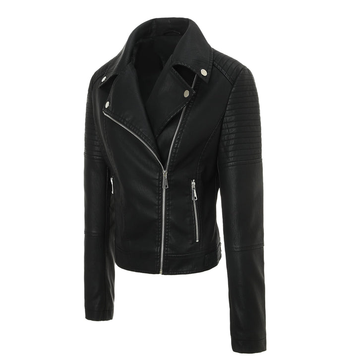 Dam Bikerjacka med Quiltad Design