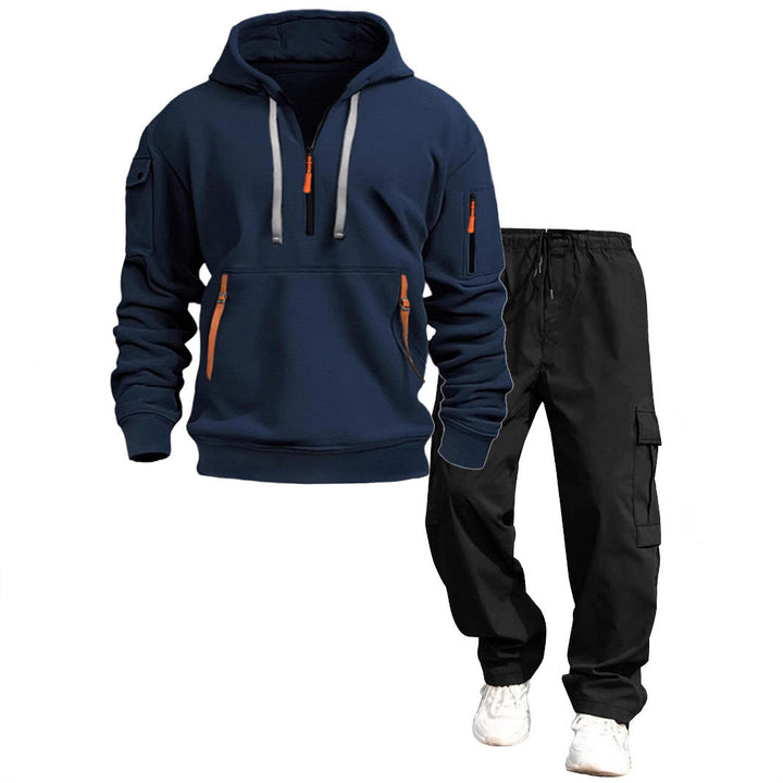 Herr Ledig Luvtröja och Jogging Byxor