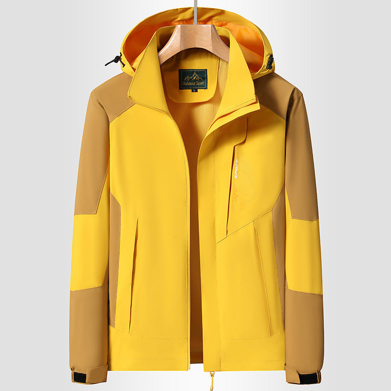 Dam Hooded Softshell jacka wind och water repellent andningsbar