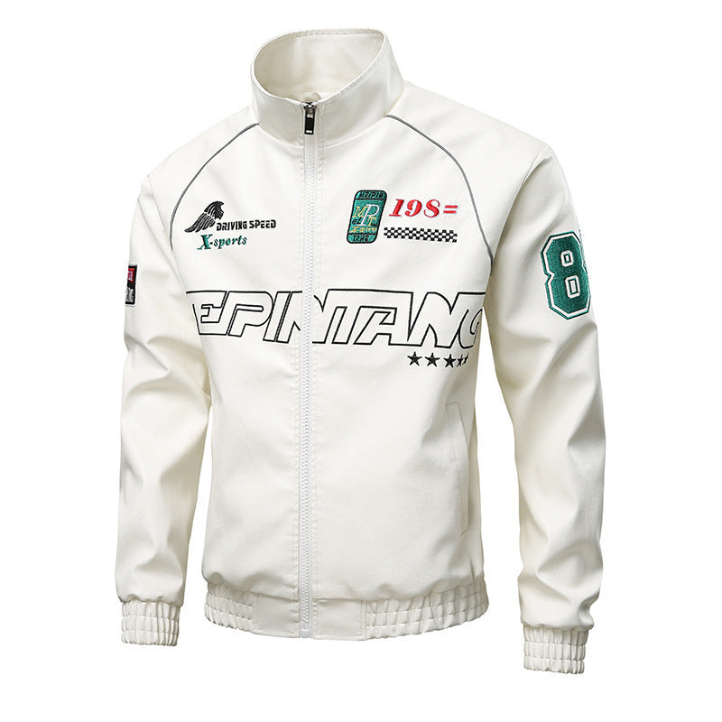 Herr Mode Sportjacka med Quiltad Detaljer
