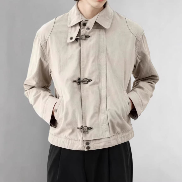 Dam Fashion kort jacka med spännestängning
