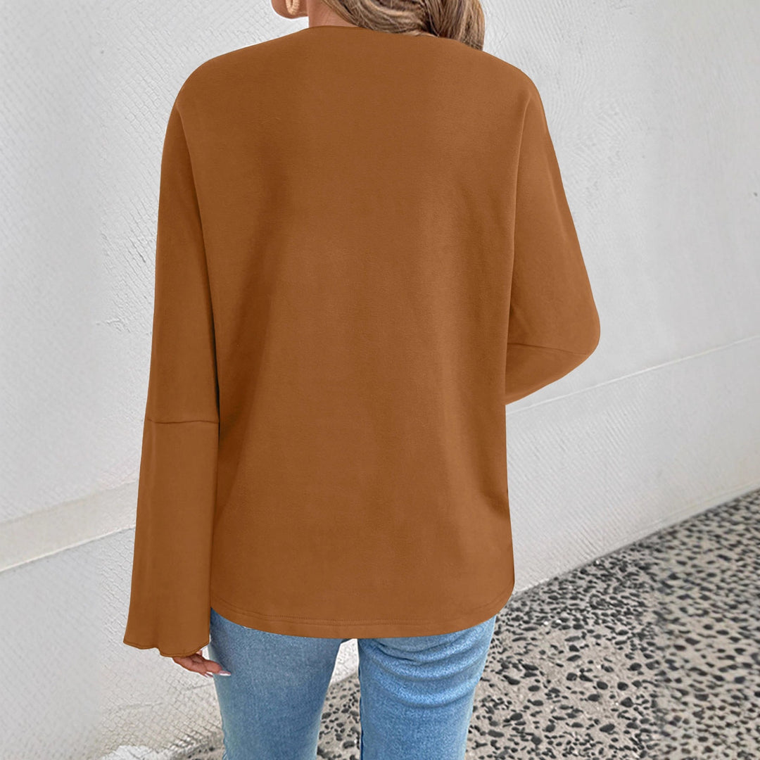 Dam lätt Open blazer med Draped Lapels och vida ärmar