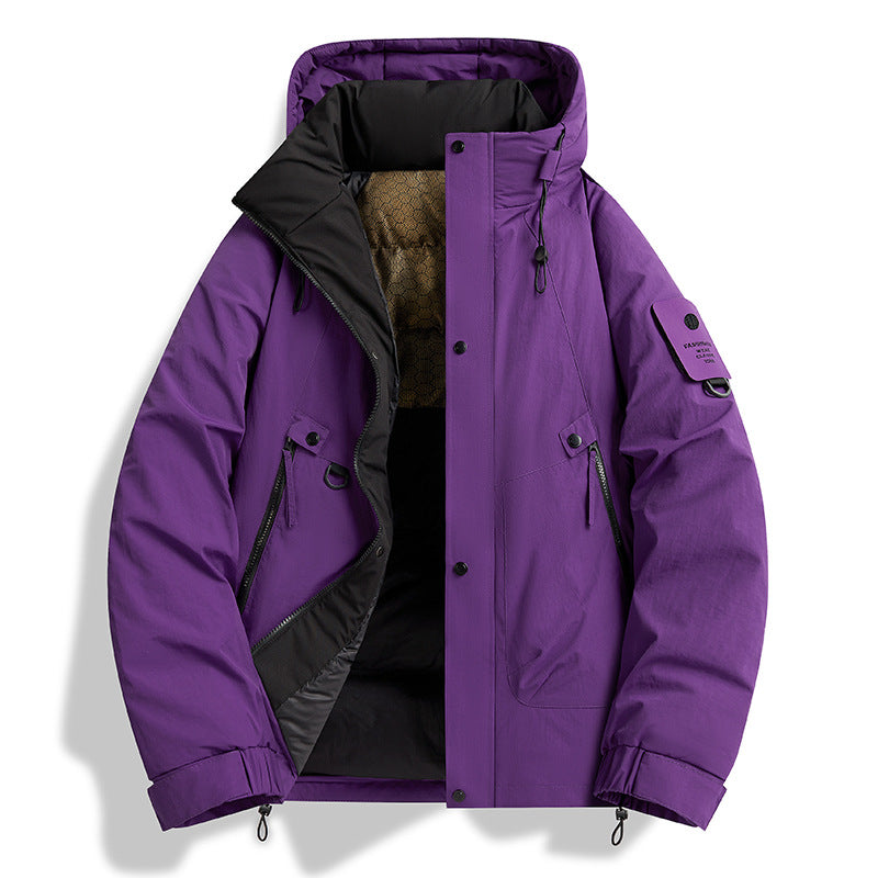 Herr Technical Urban Parka med Thermo Isolering och Multifunctional Fickor