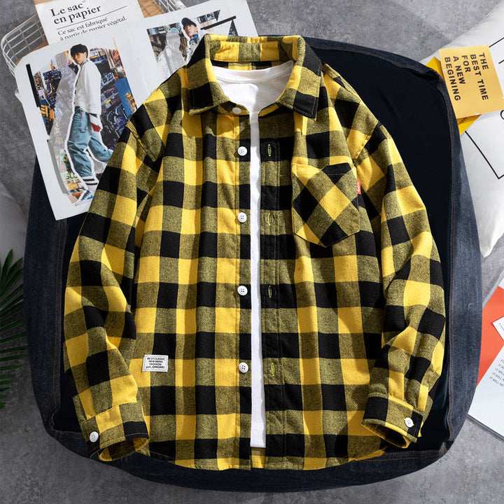 Dam Avslappnad och Modern Flannel Skjortjacka