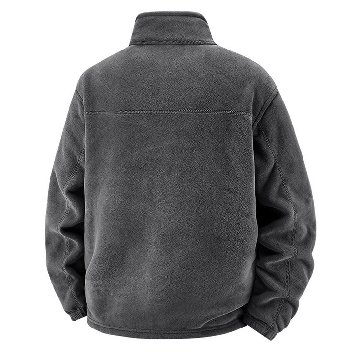 Herr Termisk Fleece Frilufts Jacka med Teddyfoder, Bröst Dragkedja &amp; Vindtät Yta