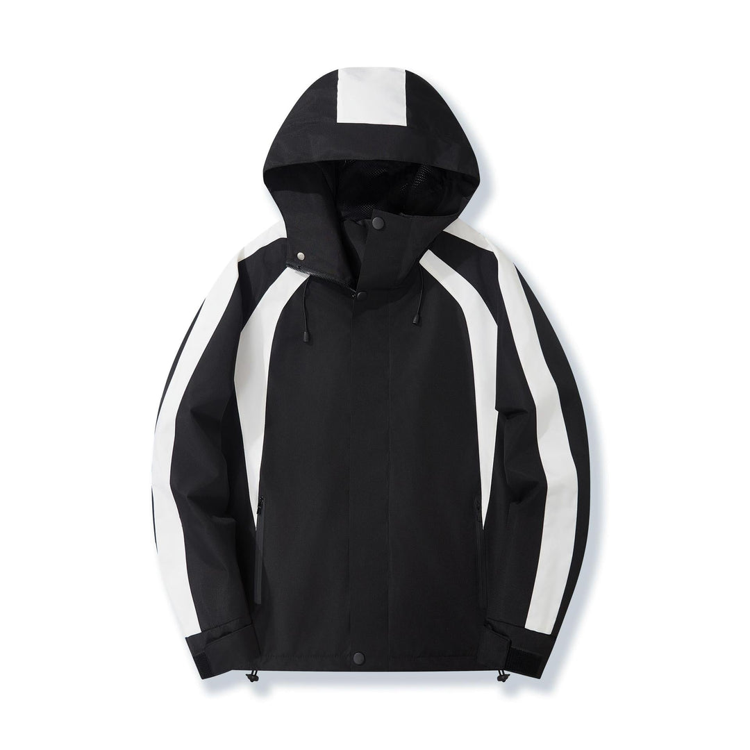 Dam Urban med huva Anorak med kontrasterande Panels, Mesh foder &amp; justerbar fåll