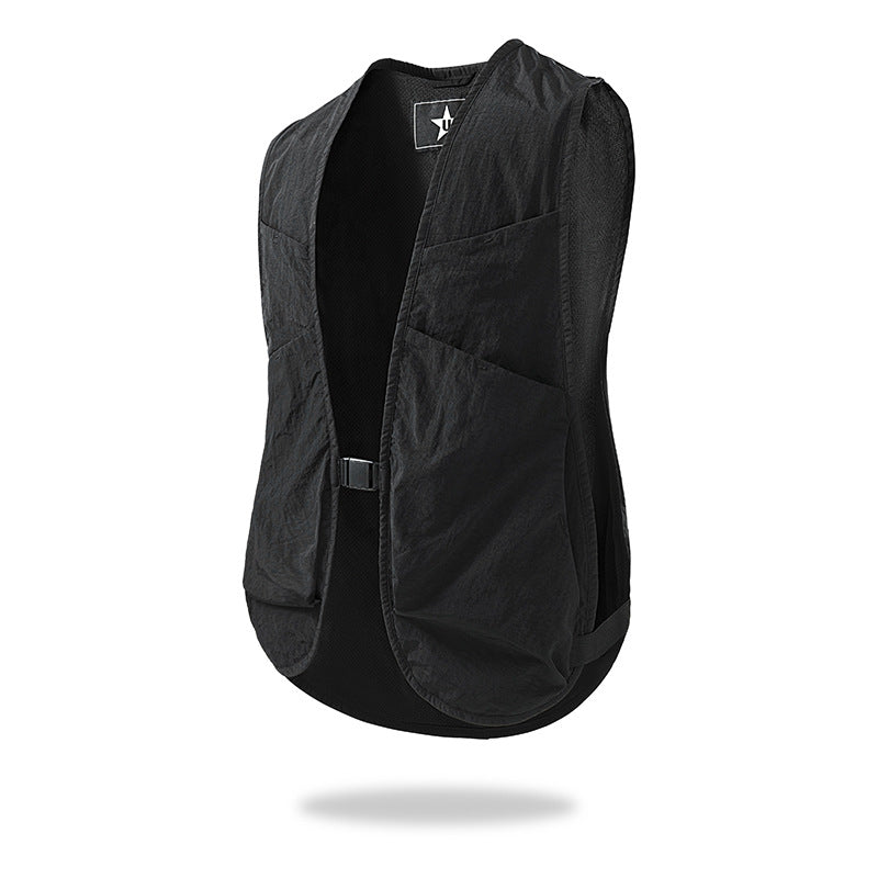 Unisex lätt utilityväst med Mesh Back och Multiple framfickor