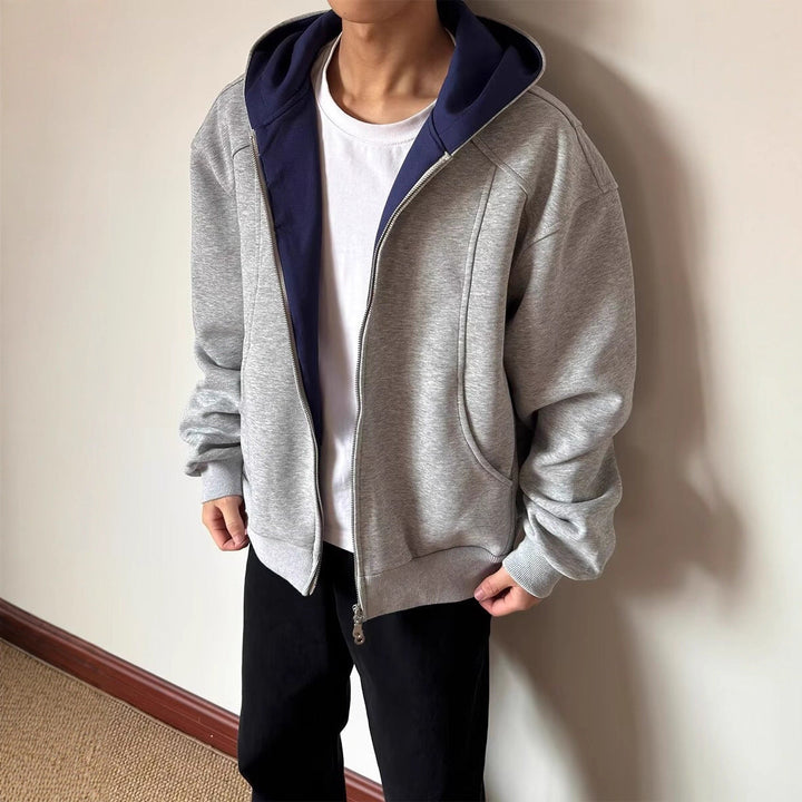 Herr Sportig Fleece Jacka