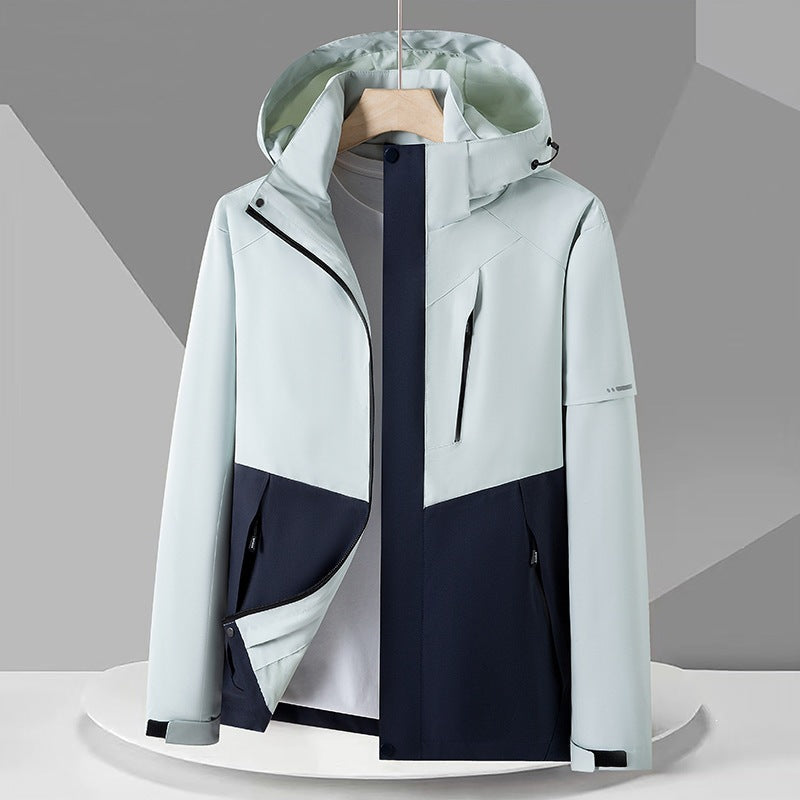 Dam funktionsjacka med justerbar huva drawstring 1787710260