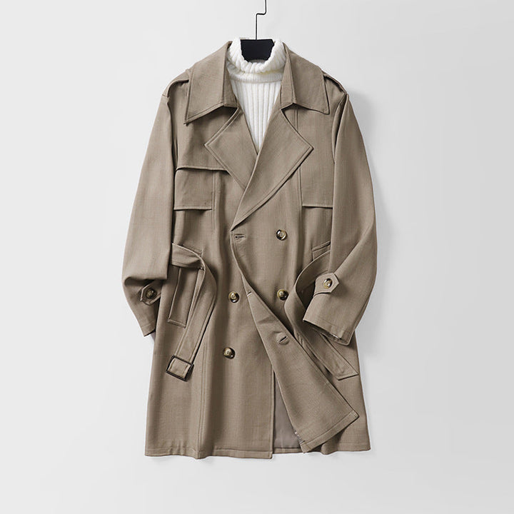 Dam modern kort kappa in trench stil med Double-Breasted knappslå och Epaulettes