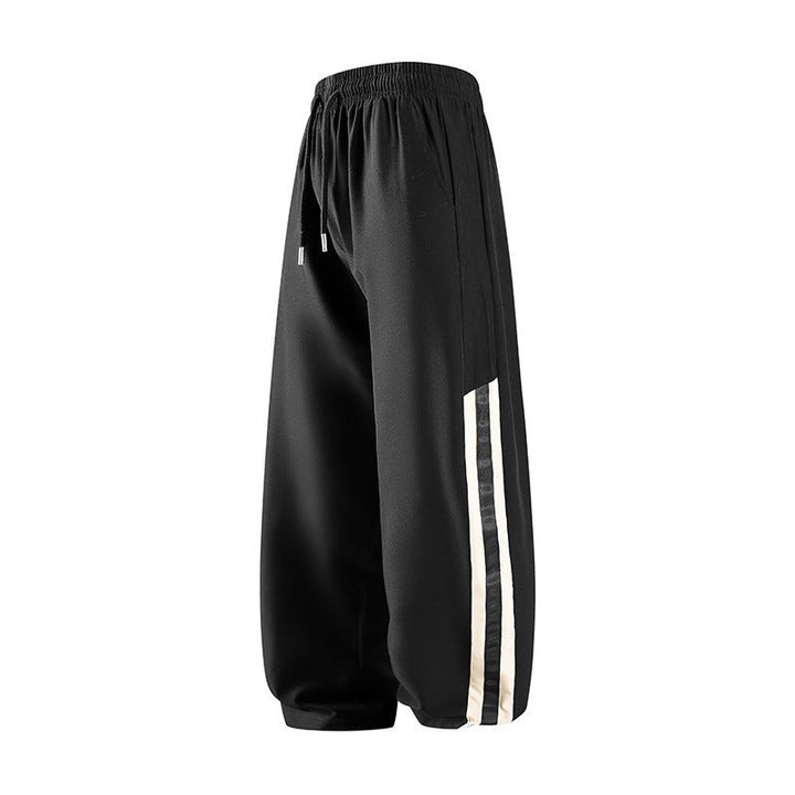 Herr Mjukisbyxor med Elastic Waistband och Side Ränder