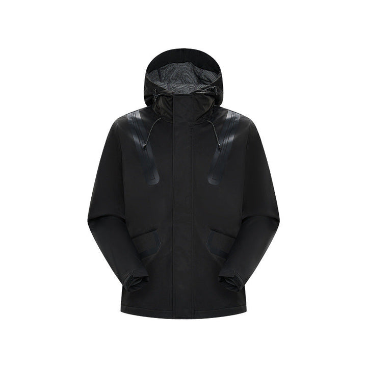 Herr Teknisk Softshell Parkas med Huva, Taped Sömmar och Coated Inlägg