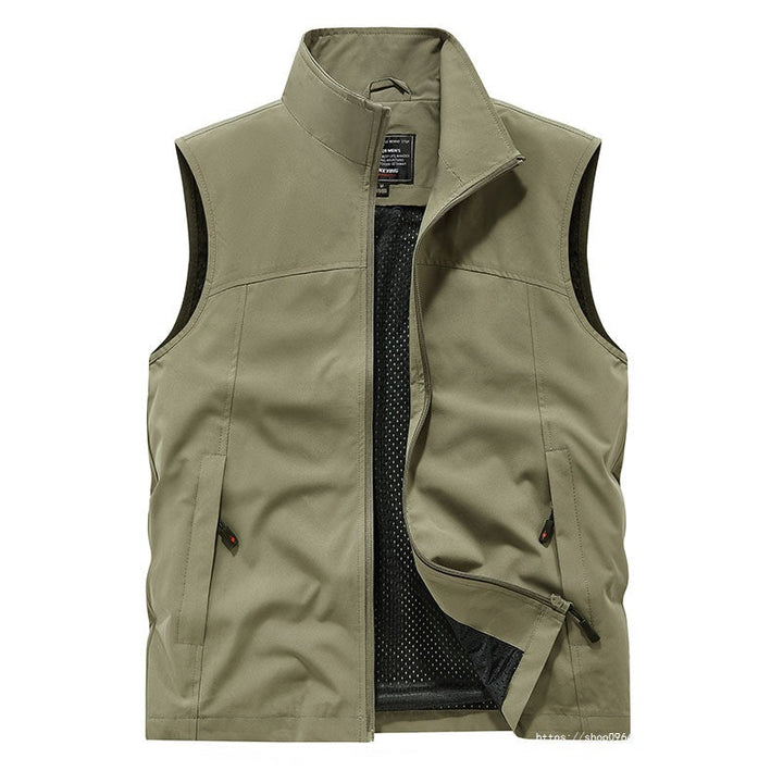 Dam softshell väst med mesh foder, wind och vattenavvisande, ståkrage och fram dragkedja