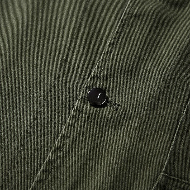 Unisex Oversize Work Jacka i Skjortjacka Stil Tillverkad av Canvas med Patch Fickor