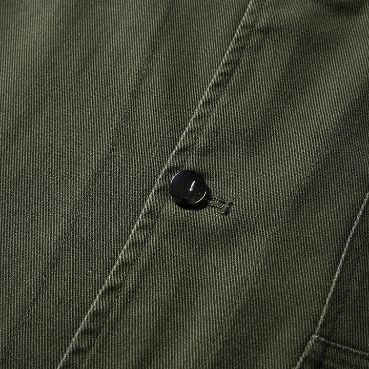 Unisex Oversize Work Jacka i Skjortjacka Stil Tillverkad av Canvas med Patch Fickor
