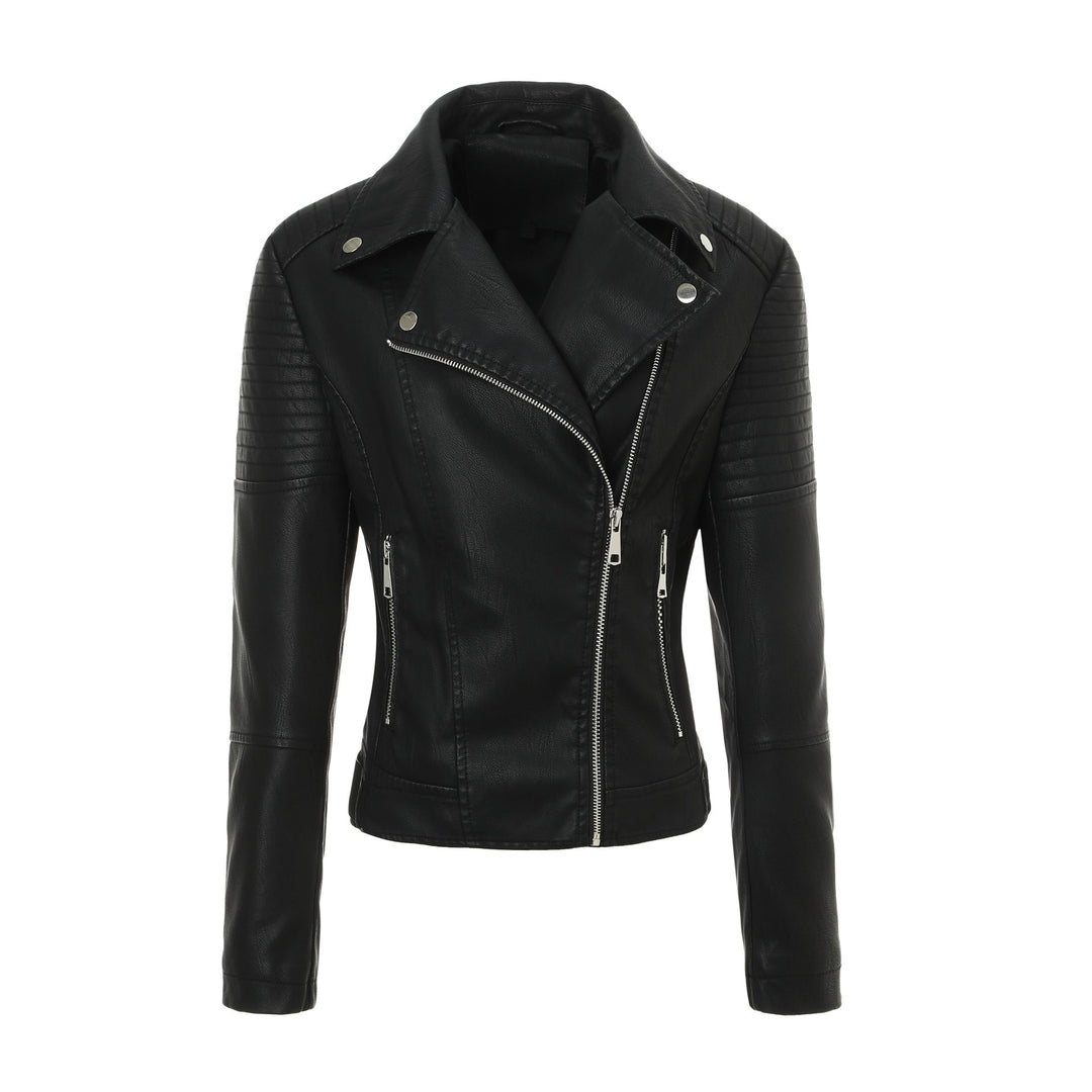 Dam Bikerjacka med Quiltad Design
