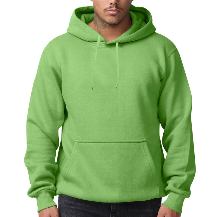 Herr Nan Premium Luvtröja med Känguruficka, Brushed Fleece Interior, Reinforced Neck Seam, och Ribbad Fåll
